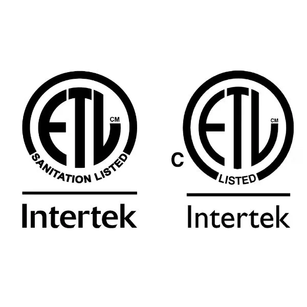 cETL Safety e ETL Sanitation by Intertek